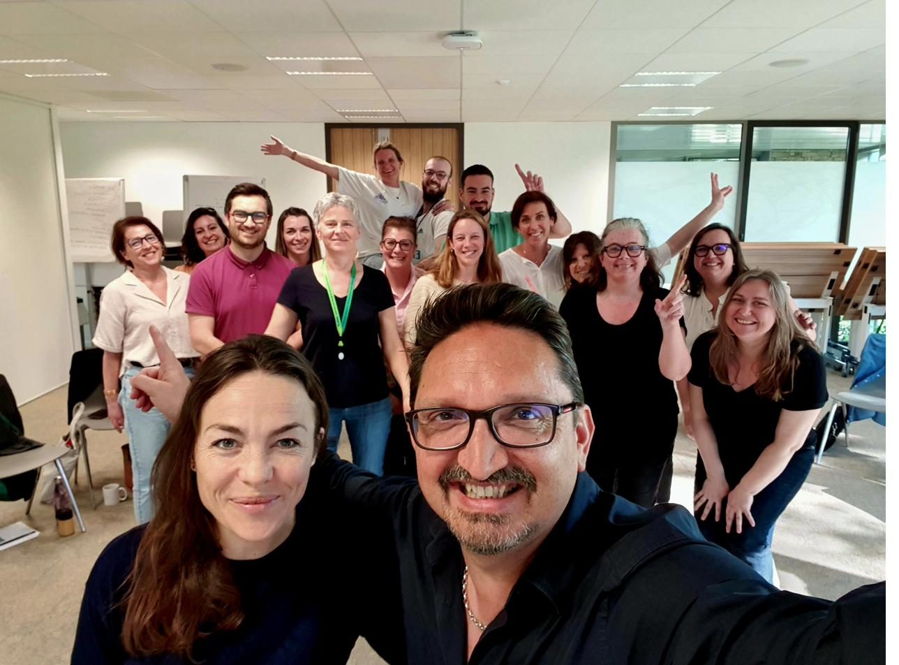 Groupe de participants en fin de module